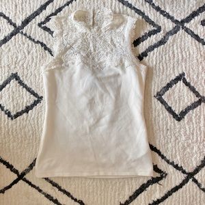 H&M feminine white lace top